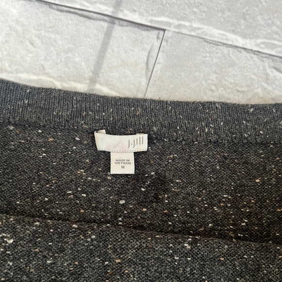 J Jill pencil speckled dark heather gray skirt size medium - Picture 3 of 6